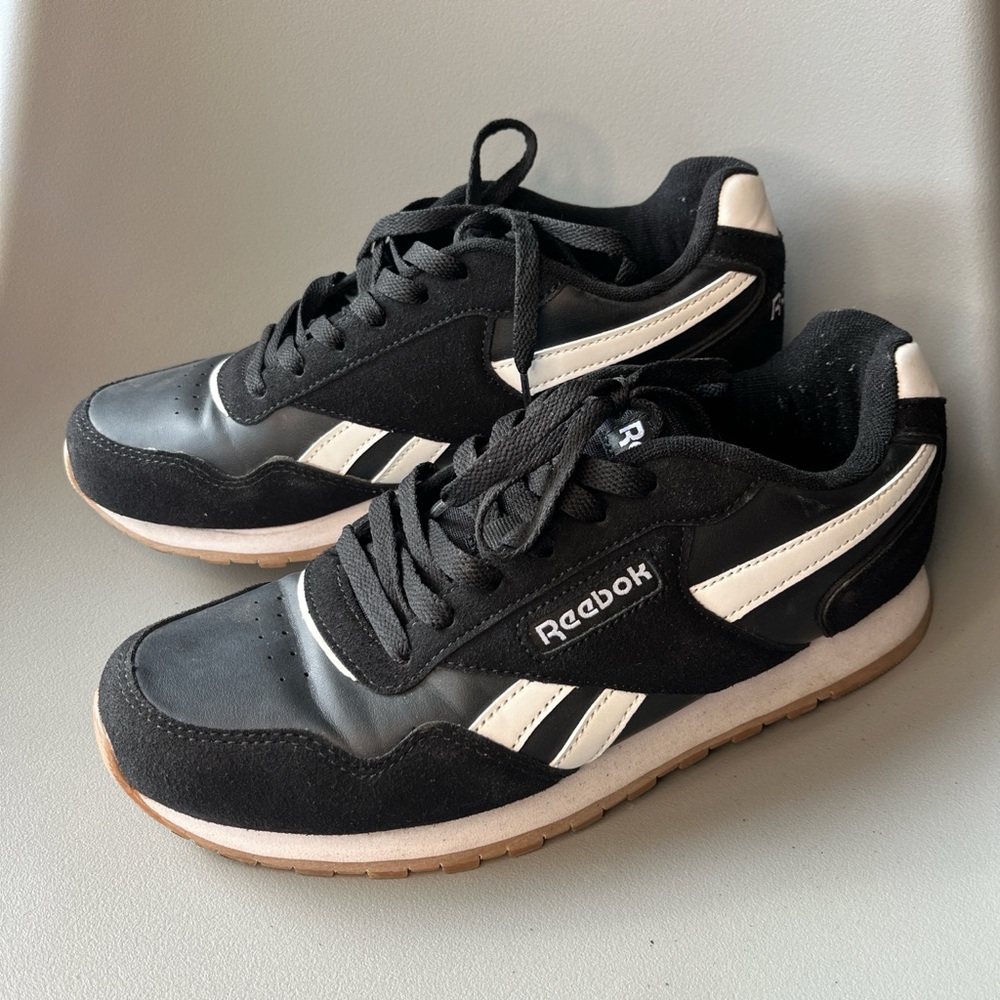 Reebok Classic Black and White Trainers